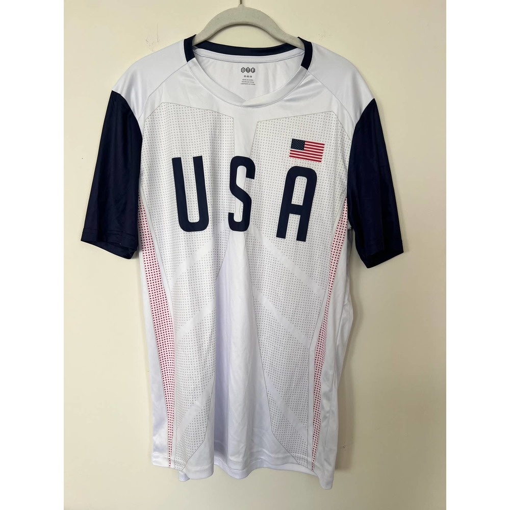 USA Team Sports Shirt White Unisex